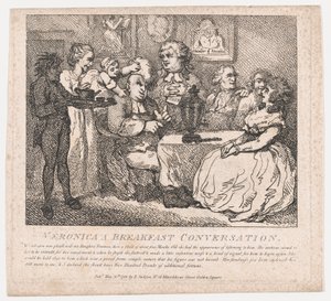 Veronica, en morgenmadssamtale maleriske skønheder i Boswell, Part the Firs..., 30. maj 1786. af Thomas Rowlandson