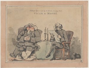 Præst og Moses, 1. april 1786., 1. april 1786. af Thomas Rowlandson