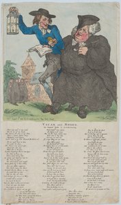 Præst og Moses, 8. august 1784., 8. august 1784. af Thomas Rowlandson