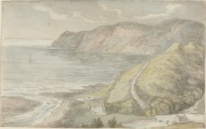 Udsigt fra Inn at Lynton af Thomas Rowlandson
