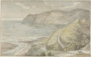 Udsigt fra kroen i Lynton af Thomas Rowlandson