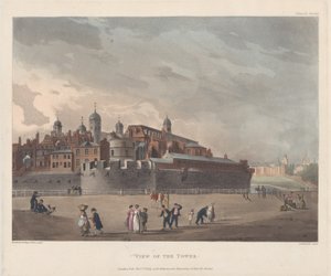 Udsigt over tårnet, 1. oktober 1809., 1. oktober 1809 af Thomas Rowlandson