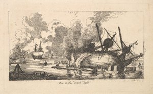 Udsigt over den franske kyst, 1787. af Thomas Rowlandson