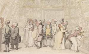 Udstilling på Royal Academy af Thomas Rowlandson