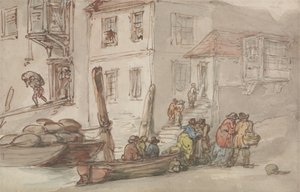 Wapping Old Stairs af Thomas Rowlandson