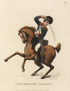 Westminster kavaleri, ca. 1799 (farvet akvatint) af Thomas Rowlandson