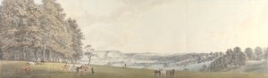 Udsigt over Boxhill fra Norbury Park, Surrey af Thomas Sandby