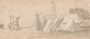 Lejrscene af Thomas Sandby