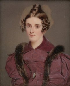 Portræt af en dame, ca. 1835. af Thomas Seir Cummings