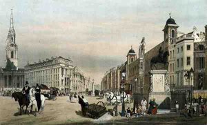 Indgang til Strand fra Charing Cross, fra 