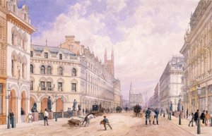 Holborn Viaduct, London, 1871 af Thomas Shotter Boys