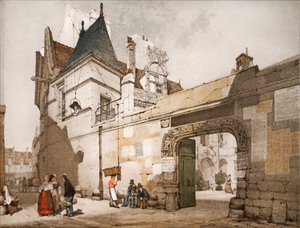 Hotel Cluny, ydersiden af retten af Thomas Shotter Boys