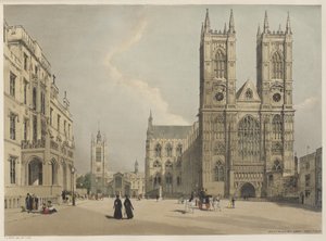 London som det er: Westminster Abbey af Thomas Shotter Boys