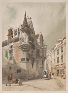 Malerisk arkitektur i Paris, Gent, Antwerpen, Rouen: Hotel de Sens, Paris af Thomas Shotter Boys