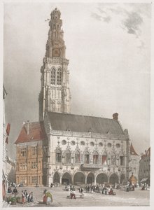 Malerisk arkitektur i Paris, Gent, Antwerpen, Rouen: L