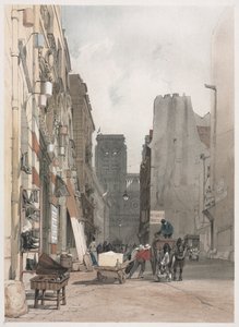 Malerisk arkitektur i Paris, Gent, Antwerpen, Rouen: Notre Dame, Paris, 1839. af Thomas Shotter Boys