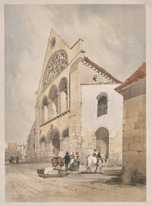 Malerisk arkitektur i Paris, Gent, Antwerpen, Rouen: St. Andre, Chartres, Frankrig af Thomas Shotter Boys