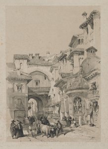 Maleriske skitser i Spanien: Porten til Vivarrambla, Granada af Thomas Shotter Boys