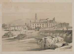 Maleriske skitser i Spanien: Rester af en romersk bro på Guadalquiver, Cordova, 1837. af Thomas Shotter Boys