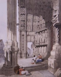 South Porch of Chartres Cathedral, illustration fra 