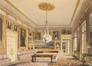 The Striped Drawing Room, Apsley House, 1853 (tryk) af Thomas Shotter Boys
