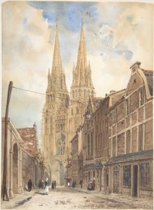 Udsigt over Bayeux af Thomas Shotter Boys