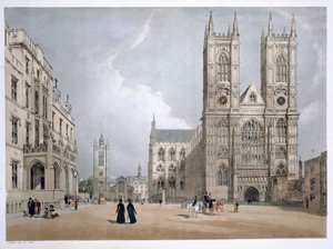 Westminster Abbey and Hospital, London, 1842 af Thomas Shotter Boys
