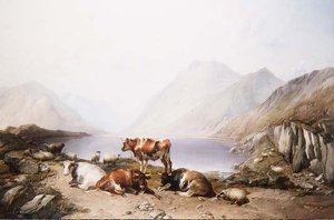 Et stop på farten, Loch Etive af Thomas Sidney Cooper