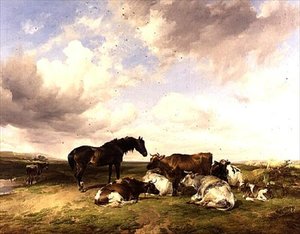 Sommerbyger af Thomas Sidney Cooper