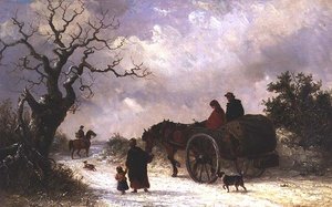 Home from Market (olie på lærred)