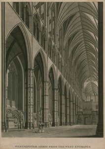 Westminster Abbey, London, fra den vestlige indgang