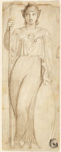 Athena, eller Britannia identificeret som Athena af Thomas Stothard