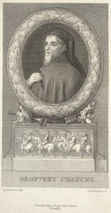 Geoffrey Chaucer, graveret af John Henry Robinson (1796-1871) af Thomas Stothard