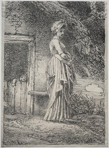 Prøver af polyautgrafi: Det tabte æble, 1803. af Thomas Stothard
