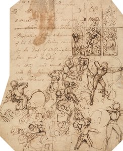 Studie til Wellington Shield af Thomas Stothard