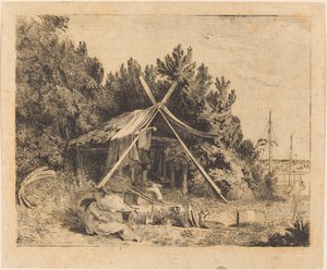 The Camp of Stothard, Blake, Ogleby af Thomas Stothard