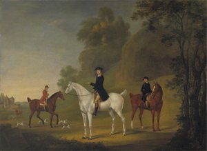 Lord Bulkeley og hans Harriers, hans Huntsman John Wells og Whipper-In R. Jennings af Thomas Stringer