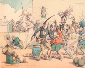 Indførelsen af artilleri, c1884