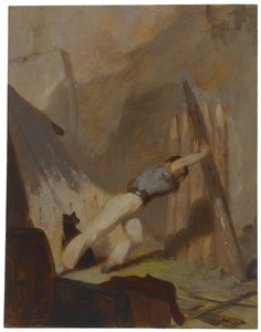 Bygning af et krisecenter, ca. 1856 af Thomas Sully