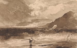 Lyme Regis, Dorsetshire, en Squall af Thomas Sully