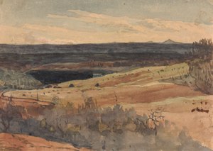 Bølgende marker, bjerge i afstand af Thomas Sully