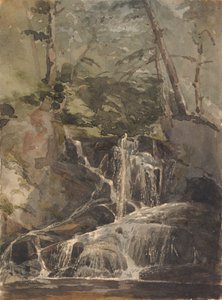 Lille vandfald i skoven af Thomas Sully