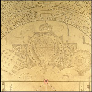Astrolabium: detalje forside, ca. 1552 (bronze) af Thomas & Sutton Henry (c.1624 65) Gemini