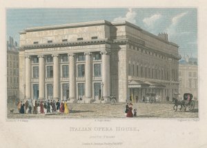Det italienske operahus, South Front, London af Thomas Talbot Bury
