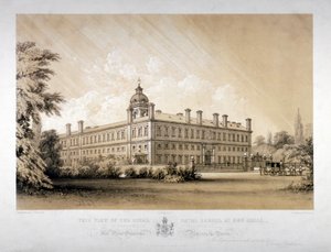 Royal Naval School ved New Cross, Lewisham, London, c1870. af Thomas Talbot Bury