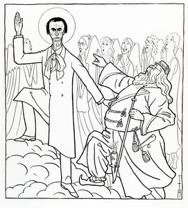 Karikatur af Rudolf Steiner, illustration fra 