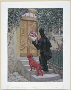 Der Simplicissimus als Gratultant af Thomas Theodor Heine