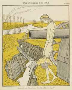 Forår i 1915, illustration fra et tysk blad, 