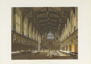 Hall of Christ Church, 1814 af Thomas Tomkins