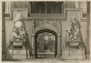 Indgang til koret, Westminster Abbey, London af Thomas Uwins